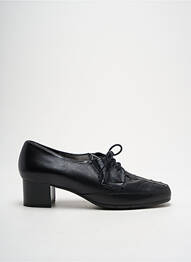 Derby-uri țesătură satinată toc de 4 la 6 cm negru ARTIKA SOFT femme