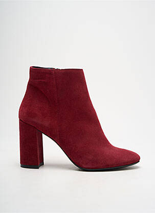 Botine/ghete nubuc toc de 7 la 9 cm violet PERSONA femeie