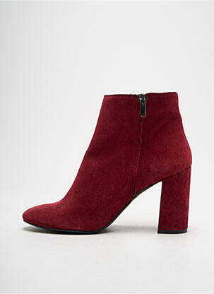 Botine/ghete nubuc toc de 7 la 9 cm violet PERSONA femeie