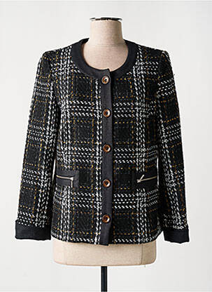 Jachete elegante guler rotund negru GUY DUBOUIS femeie
