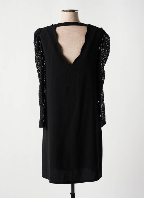 Rochie midi mâneci lungi mâneci lungi negru CHARMING GIRL femme