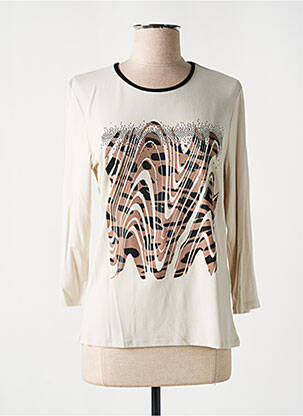 Tricou bej BARBARA LEBEK femeie