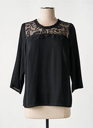 Top croială cambrată mâneci 3/4 negru MERI & ESCA femme