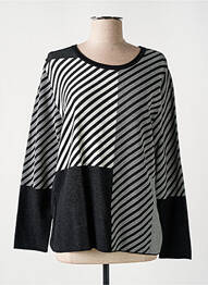 Pulover elasticitate mâneci lungi negru RABE femme