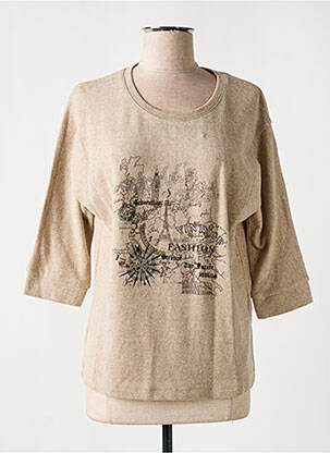 Pulover bej DOLCEZZA femeie