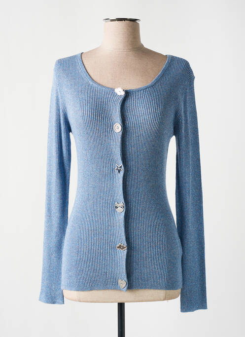 Vestă cu mâneci lungi albastru ANANKE femeie