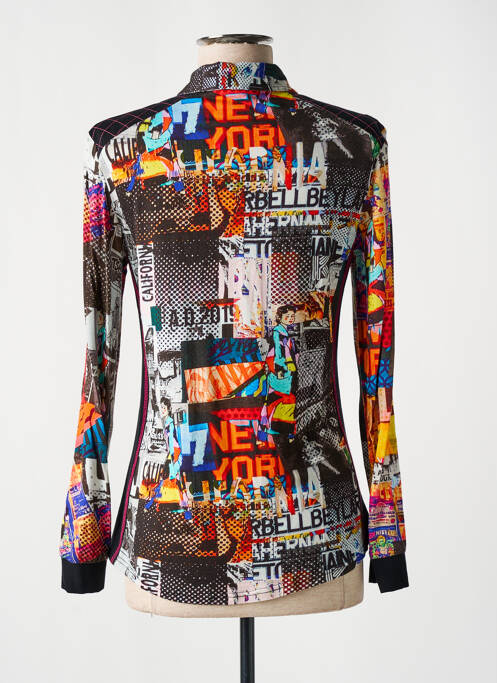 Cămașă croială cambrată mâneci lungi negru TINTA STYLE femme