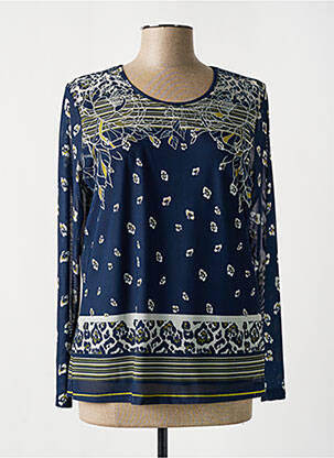 Top elasticitate mâneci lungi albastru BARBARA LEBEK femme