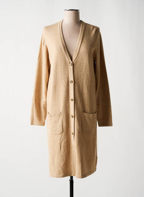 Vestă cu mâneci lungi bej MICHA femeie