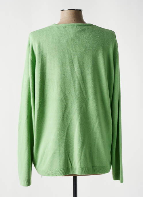 Vestă cu mâneci lungi verde CASHMERE FEELING femeie