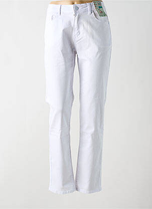 Pantalon slim alb S.QUISE femeie