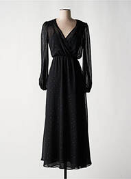 Rochie lungă mâneci lungi mâneci lungi negru LES BLONDINETTES femme
