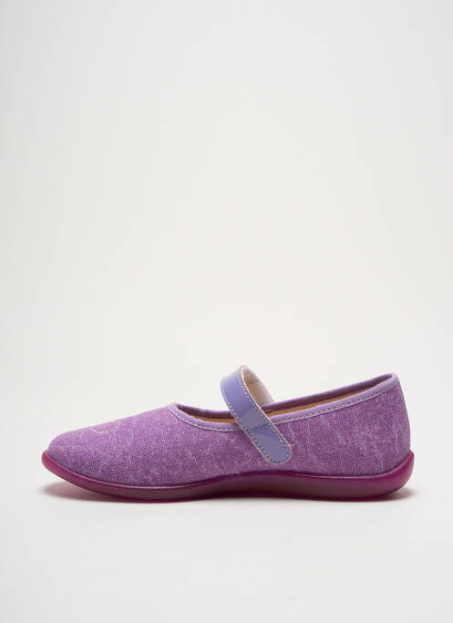Papuci/Pantofi de casă violet BELLAMY fată