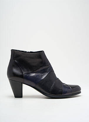 Botine/ghete material neted toc de 4 la 6 cm albastru REGARDE LE CIEL femeie