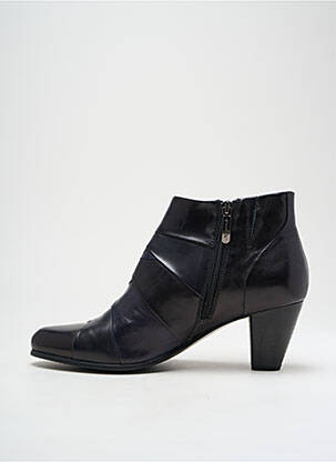Botine/ghete material neted toc de 4 la 6 cm albastru REGARDE LE CIEL femeie