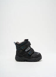 Botine/ghete țesătură satinată vârf rotund negru SUPERFIT garcon