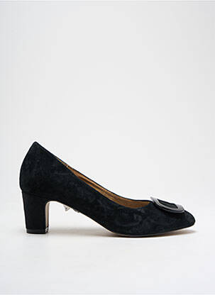 Pantofi cu toc nubuc toc de 4 la 6 cm negru TAMARIS femeie
