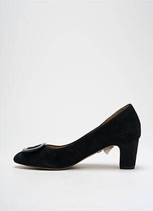 Pantofi cu toc nubuc toc de 4 la 6 cm negru TAMARIS femeie