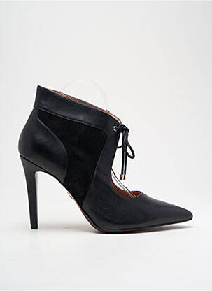 Botine/ghete material neted toc de 7 la 9 cm negru TAMARIS femeie