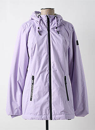 Parka închidere cu fermoar pe față cu glugă violet RAGWEAR femeie