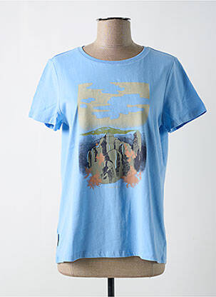 Tricou serigrafie mâneci scurte albastru RAGWEAR femeie