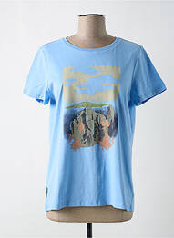 Tricou serigrafie mâneci scurte albastru RAGWEAR femme