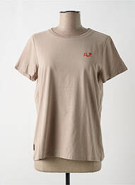 Tricou elasticitate mâneci scurte maro RAGWEAR femme