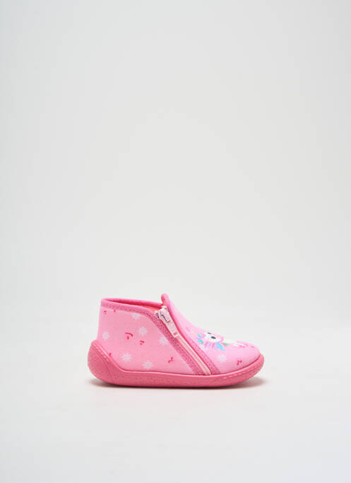 Papuci/Pantofi de casă roz TOOTI fată