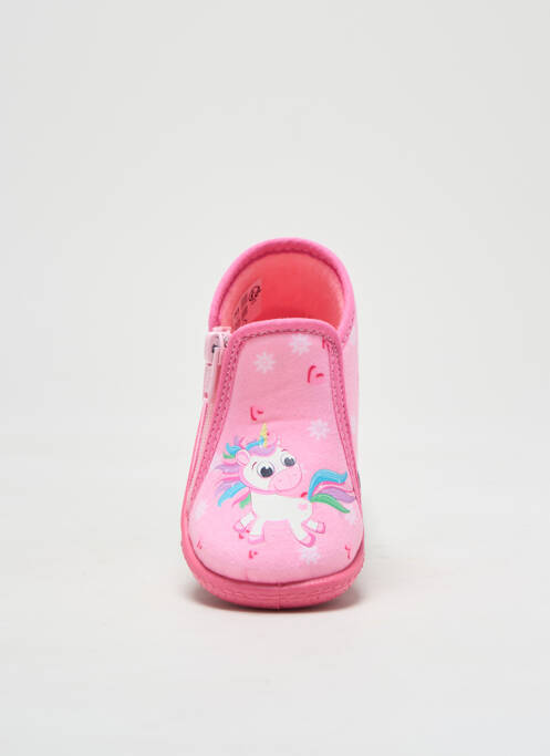 Papuci/Pantofi de casă roz TOOTI fată