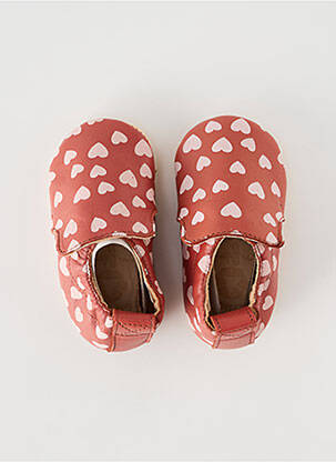 Papuci/pantofi de casă material neted vârf rotund roz EASY PEASY fată