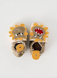 Papuci/pantofi de casă material neted vârf rotund maro COOKOO BY GBB băiat