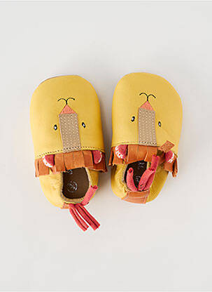 Papuci/Pantofi de casă galben MOULIN ROTY băiat