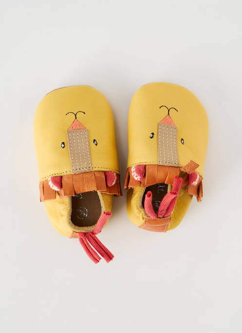 Papuci/Pantofi de casă galben MOULIN ROTY băiat