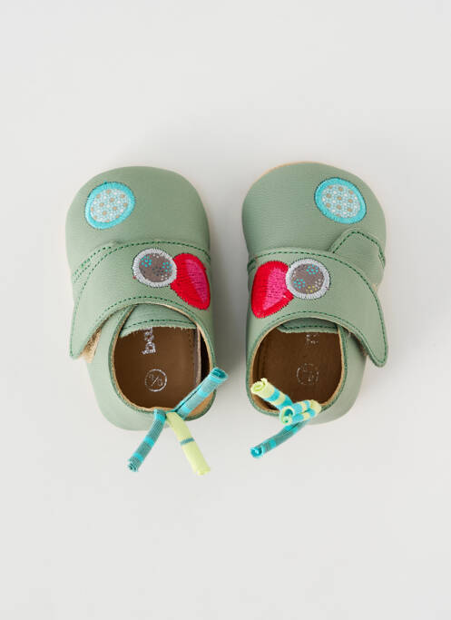 Papuci/Pantofi de casă verde MOULIN ROTY fată