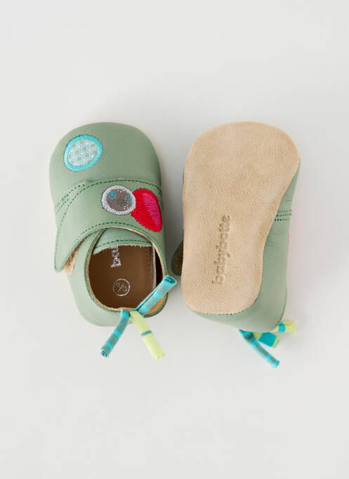 Papuci/Pantofi de casă verde MOULIN ROTY fată