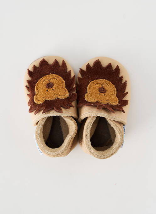 Papuci/Pantofi de casă bej INCH BLUE băiat