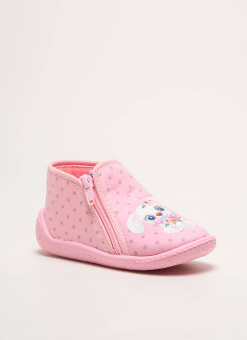 Papuci/Pantofi de casă roz TOOTI fată