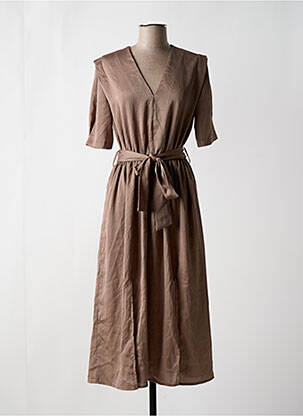 Rochie midi mâneci scurte mâneci scurte verde VINTAGE LOVE femeie