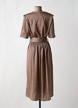Rochie midi mâneci scurte mâneci scurte verde VINTAGE LOVE femeie