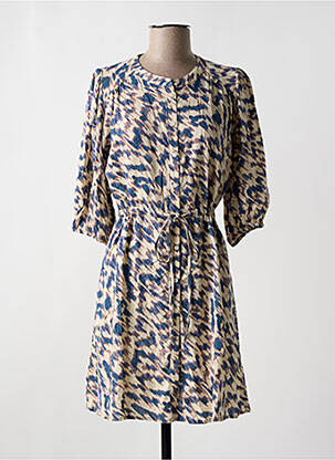 Rochie scurtă mâneci 3/4 mâneci 3/4 bej GRACE & MILA femeie