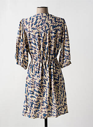Rochie scurtă mâneci 3/4 mâneci 3/4 bej GRACE & MILA femeie