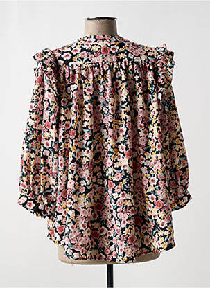 Bluză imprimeu floral mâneci lungi roz PAKO LITTO femeie