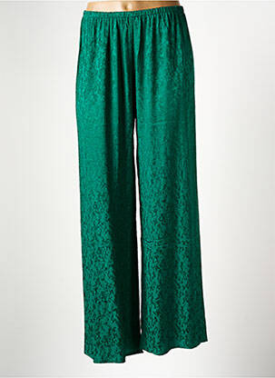 Pantalon larg croială fluidă mărime normală verde GRACE & MILA femeie