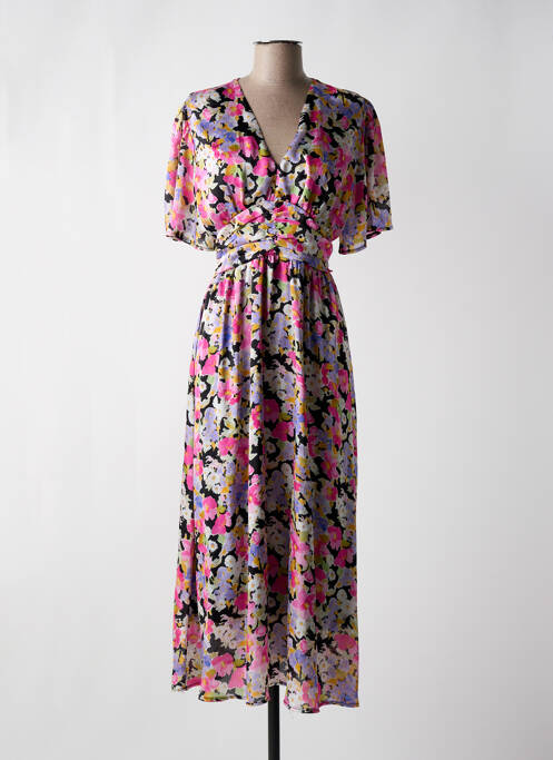 Rochie lungă roz RUE DES ABBESSES femeie