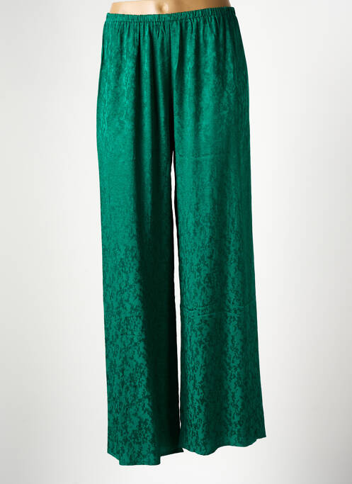Pantalon larg verde GRACE & MILA femeie