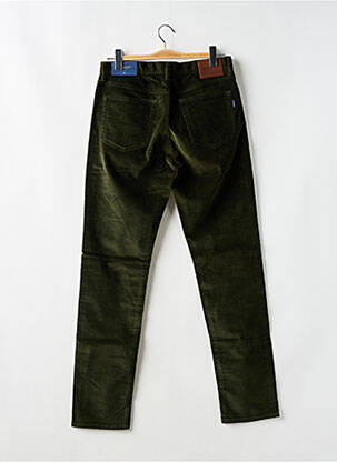Pantalon slim țesătură catifea mărime normală verde GANT bărbat