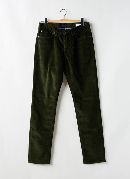 Pantalon slim verde GANT bărbat