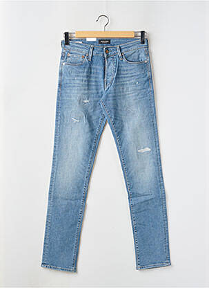 Blugi cu croială slim albastru JACK & JONES bărbat