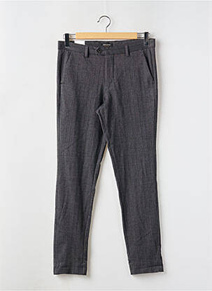 Pantalon chino țesătură melanj mărime normală gri JACK & JONES bărbat