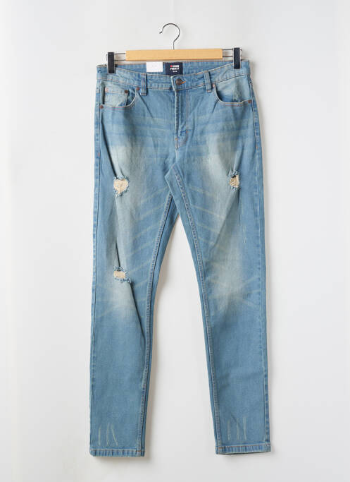 Blugi cu croială slim albastru DENIM PROJECT bărbat